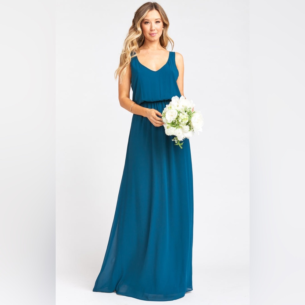 Show Me Your Mumu Kendall Maxi Dress Deep Jade Size Large